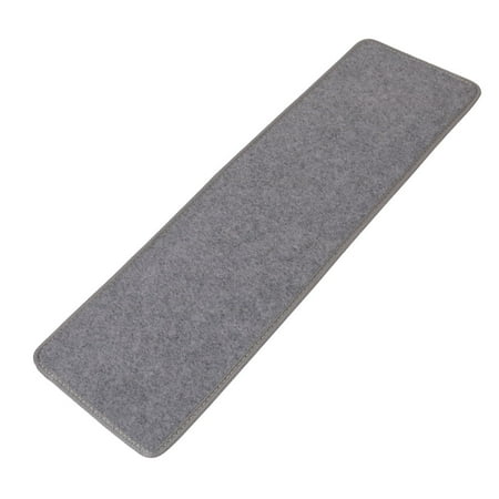 Polypropylene Fiber Non-slip Floor Staircase Stair Mat Pad Rug Gray 80cm x 24cm Only 1