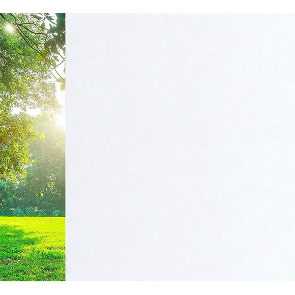 Privacy Window Film, White Frosted Glass Pattern Window Tint For Home, Static Cling Window Glass Sticker (30x200 Cm)