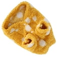 thumbnail image 4 of Abrigo de peluche para perros de razas pequeñas, cálido traje amarillo, talla L, chaqueta de invierno acogedora, 4 of 8
