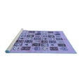 thumbnail image 2 of Ahgly Company Machine Washable Indoor Rectangle Oriental Blue Modern Area Rugs, 2' x 4', 2 of 4