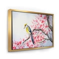 thumbnail image 3 of Beautiful Red Bird Sitting On Flowering Branch II 20 in x 12 in Framed Painting Canvas Art Print, by Designart, 3 of 5