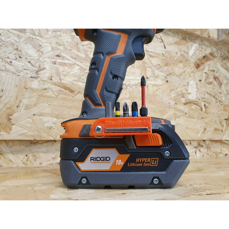 StealthMounts Bit Holder for AEG Ridged Orange 2 Pack Walmart