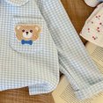 thumbnail image 5 of HFHAPW Kids Girls Pajamas Set Long Sleeve Button Down Pjs Sleepwear Loungewear 2 Piece Set for Daily,12-18 M, 5 of 7