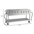 thumbnail image 2 of 60 in. Commercial Mobile Outdoor Propane Gas Grill, ETL Listed in Stainless-Steel (KM-CGM-60), 2 of 11