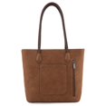 thumbnail image 3 of Bolso Montana West de piel vegana tejida para mujer MWC-090CBR, 3 of 6