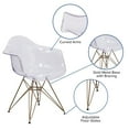thumbnail image 2 of Alonza Series Transparent Side Chair with Gold Base, 2 of 9