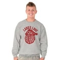thumbnail image 3 of Xmas Ladies Love The Beard Santa Men's Big & Tall Crewneck Sweatshirt Brisco Brands 2X, 3 of 5
