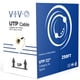 thumbnail image 1 of Cable Ethernet VIVO CABLE-V018 Cat5e, 250 pies, resistente al agua, negro, 1 of 9