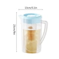 thumbnail image 3 of shyuyusa Household Refrigerator Cold Water Pot 9.1"×5.1" 2L Large Capacity Water Container For Kitchen Daily Use Supply, 3 of 7