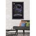 thumbnail image 2 of MLB Colorado Rockies - Neon Helmet 23 Wall Poster, 22.375" x 34" Framed, 2 of 6