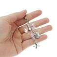 thumbnail image 4 of Unique Bargains 1 Pc Handbag Charms Keychains Bow Five-pointed Star Bag Accessories Pink, 4 of 5