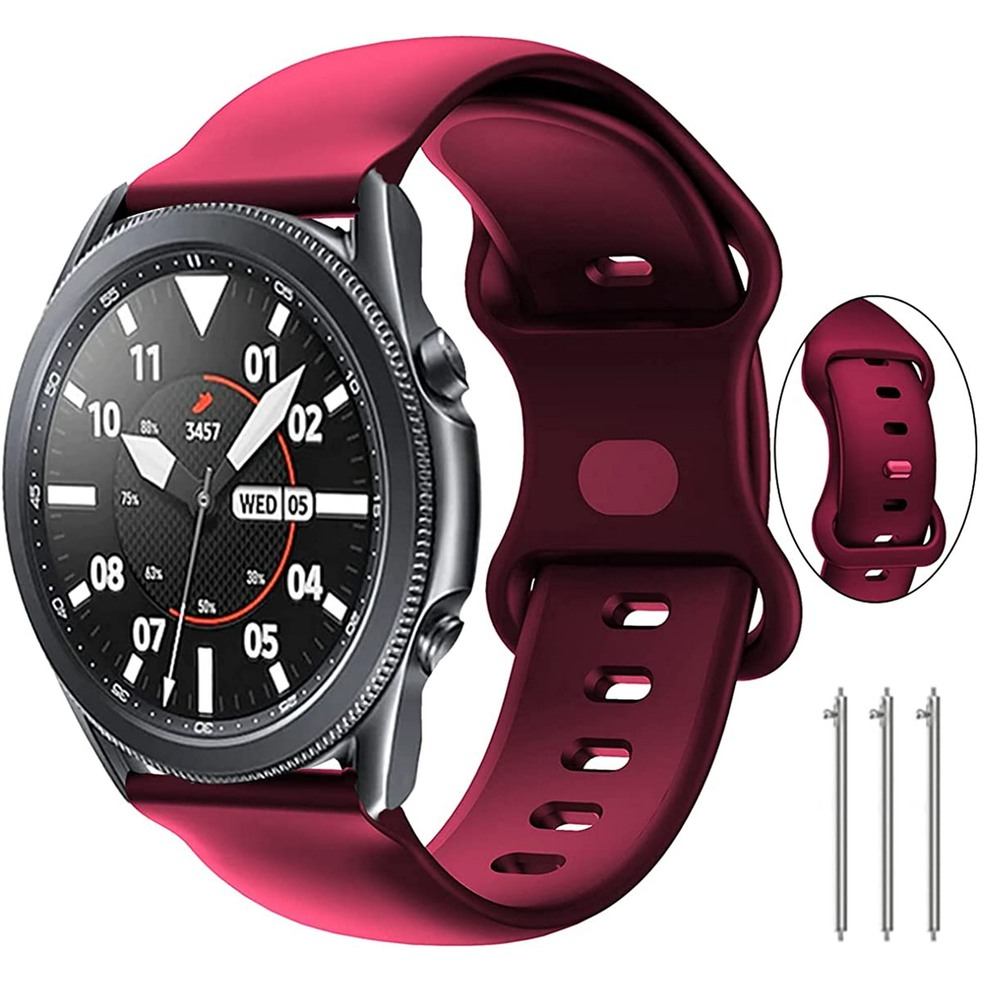 22mm Watch Band Compatible with Samsung Galaxy Watch 3 45mm Band Galaxy Watch Bands 46mm 22mm Quick Release Silicone Band for Samsung Gear S3 Frontier Classic Women Men Walmart