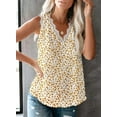 thumbnail image 3 of Anyjoin Women Sexy V Neck Lace Tank Tops Summer Sleeveless Chiffon Blouses, 3 of 5