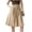 A168-Khaki, variant on Womens Wide Leg Pants High Waist Button Decorated Elastic Waist Culottes Trousers with Side Pockets
