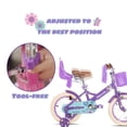 thumbnail image 2 of JOYSTAR Little Daisy 14 Inch Kids Bike for Girls Boys Ages 3 4 5 Years, Girls Bikes with Doll Bike Seat & Streamers Toddler Bikes , Purple, 2 of 7
