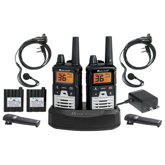 Midland T290VP4 X-TALKER GMRS Long Range Walkie Talkie - Two Way Radio with NOAA Weather Scan Alert and 121 Privacy Codes