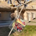 thumbnail image 3 of Be My Valentine's Sphynx Truck Full of Love Flower Balloon Acrylic Keychain Cat Lover Kitten Owner Gifts Idea Collar Charm Tag Keyring - 02029, 3 of 5