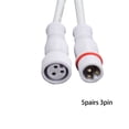 thumbnail image 1 of 5 Pairs IP65 Waterproof 2/3-Pin 22AWG Wire LED Male and Female Cable Connector, 1 of 1