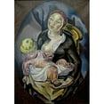 thumbnail image 2 of María Blanchard 14x18 Gold Ornate Wood Frame and Double Matted Museum Art Print Titled - Maternity (1924), 2 of 4
