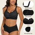 thumbnail image 6 of QYLUX Seamless Bras for Women No Underwire Scalloped Push Up Bras Soft Wireless Comfort Bralettes Full Coverage Black XL, 6 of 7