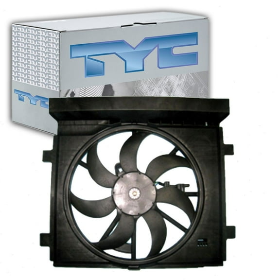 TYC Dual Radiator & Condenser Fan Assembly compatible with Nissan Sentra 1.8L L4 2013-2019