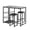Marble Black, variant on VECELO Bar Table and Chair Set, Dining Tables with 2 Bar Stools, Kitchen Counter with 3 Tier Storage Shelves, Counter Height Dining Tables & Chairs for Kitchen, Living Room, Marble Black