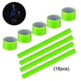 thumbnail image 2 of 16 piezas de bandas reflectantes a presión, brazaletes fluorescentes con tiras reflectoras, bandas de seguridad de alta visibilidad para niños, adultos, niños y niñas cuando andan en, 2 of 8
