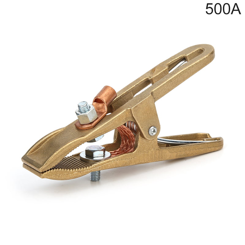 260/300/500A Brass A-Shape Ground Welding Earth Clamp Welder Earth Ground Cable Copper Grip Clip Clamp for Welding Machine 260A