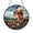 Acrylic 3.5 Inch, variant on Rural Windmill Stained Glass Window Hanging – Decorative Farm Art