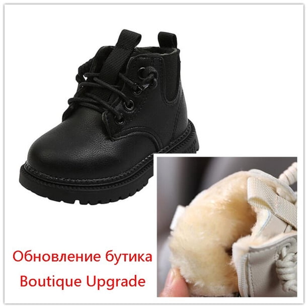 Botas Chelsea de cuero para niños Botines impermeables para niños Zapato informal de moda para niños pequeños Tan Jianjun unisex