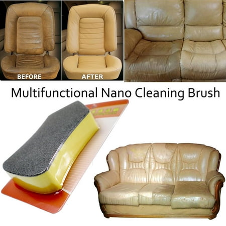 Car Nano Felt Cleaning Tool Brush Washer Vehicle Leather Seat Wiper (Best Way To Clean Leather Car Seats)