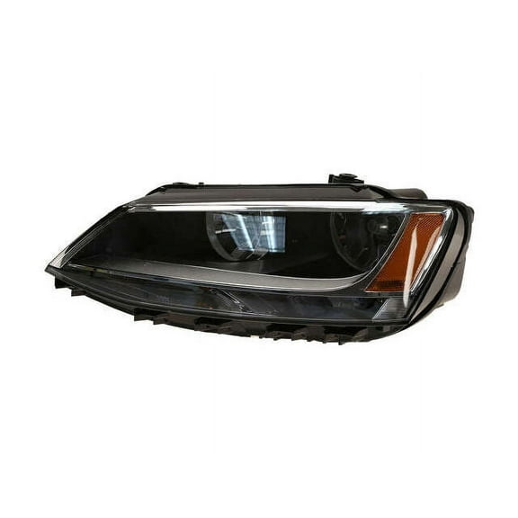 Left Headlight Assembly - Compatible with 2011 - 2018 Volkswagen Jetta Sedan 2012 2013 2014 2015 2016 2017