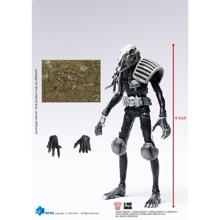 Figurine Judge Dredd 1:18 - Hiya Toys - 2000 AD, Neuve Sous Blister