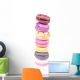 thumbnail image 1 of Colorful Fresh Delicious Macaroons Wall Decal by Wallmonkeys Peel and Stick Graphic (24 in H x 7 in W) WM68340, 1 of 4