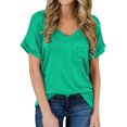 thumbnail image 1 of T-shirt à Manches Courtes et Col Rond pour Femmes, 1 of 3