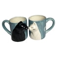 thumbnail image 1 of 1 par de tazas de café, taza de para la mañana, taza para beber, cristalería de 350 ml, taza de té de agua, tazas de leche para el dormitori Mango de copa azul Sunnimix Tazas de cerámica, 1 of 6