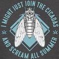 thumbnail image 3 of CafePress - Cicadas I Might Just Join The Cicadas Entomologist Women's Comfort Colors® T Shirt - Womens Comfort Colors® Shirt, 3 of 4