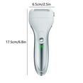 thumbnail image 3 of Broyeur de Pieds à Batterie Rechargeable USB 18650 avec 3 Têtes de Rouleau, Lumière LED et Affichage de l'Alimentation, Rotation à Grande Vitesse à 360° pour Enlever les Peaux Mortes, Autonomie de 90 Min - Blanc, 3 of 9