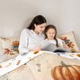 thumbnail image 4 of Manfei Rustic Farmhouse Cabin Bedding Comforter Set 7pcs,Autumn Fall Pumpkin King Bedding Sets,Halloween Theme Bed Sheets,Ultra Soft Room Decor Reversible, 4 of 7