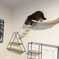 thumbnail image 3 of QLFYUU Cat Hammock with Steps Wall Mounted for Indoor Cats Sleeping Climbing Beige Color, 3 of 7