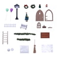 thumbnail image 2 of Hesroicy 1 juego de puerta para casa de muñecas, kit de decoración navideña para casa de hadas en miniatura, compacto y realista, para entretenimiento, 2 of 8