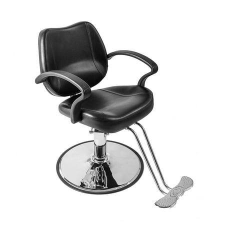 Hydraulic Salon Styling Chair Zimtown Classic Hydraulic Barber Chair, for Salon Beauty Spa Haircutting Hair Styling, Barber Shop Equipment, Heavy Duty Frame (Black) ()