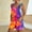 White, variant on DDAPJ pyju 2025 Summer Rompers for Women Tie Dye Print Sleeveless Suspenders Short Overalls Loose Casual Wide Leg Jumpsuits Shorts with Pockets Clearance Sale Blue M