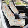 thumbnail image 5 of Floral Watercolor Pattern Car Seat Covers Car Accessories Pack of 2 Universal Front Seat Protective Cover, 5 of 6