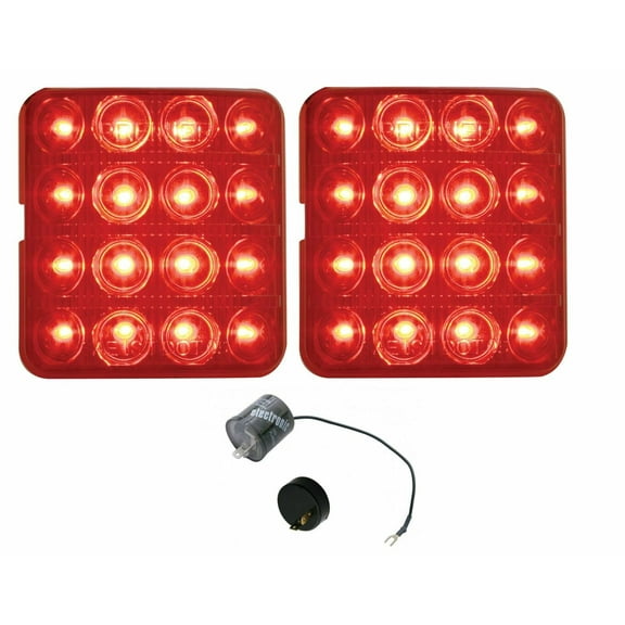 United Pacific 16 LED Tail Light Set 1951-1952 Chevy Bel Air & Styleline Models