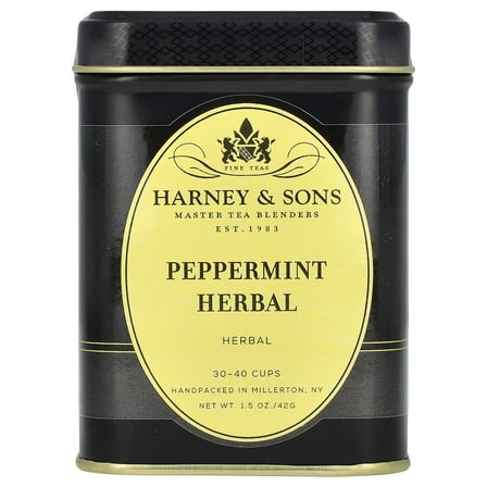 Harney & Sons Herbal Tea, Peppermint, Caffeine Free, 1.5 oz (42 g)