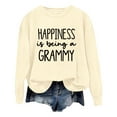 thumbnail image 1 of WEAIXIMIUNG Sweat-Shirt Surdimensionné pour Femmes Mode Décontractée Couleur Unie Manches Longues Imprimé Lettre Col Rond Hoodie, 1 of 4