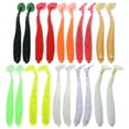 thumbnail image 1 of Señuelos de pesca 2g / 7.5cm T-tail Soft PVC Worm 10 colores Swim Baits 20pcs JShteea El nuevo, 1 of 6