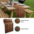 thumbnail image 5 of Brown Wooden Grain Table Runner - 72 Inch Long, Kitchen Dining Table Runner Dresser Scarves, Farmhouse Country Vintage Texture Farmhouse Decor for Coffee Tables Wedding Party Banquet, 5 of 8