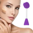 thumbnail image 2 of Unique Bargains 2 Pcs Soft Facial Mask Brush Double-headed Purple, 2 of 5